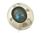 Vintage Ring 925 Sterling Authentic Traditional Bisbee Turquoise Size 7.5