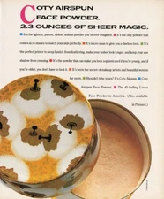 1989 Coty face powder airspun 1-page MAGAZINE AD