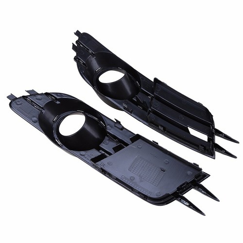 Parrillas delanteras parachoques luces antiniebla cubierta lámpara marco embellecedor para Audi A6 C7 2013-2016 - Imagen 4 de 8