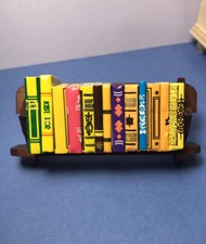 Dollhouse Wooden Book Shelf 1:12 Scale W/ Books