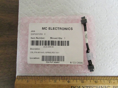 MC Electronics Cable, PSU & Fans, 10 Pins Rev XA1 For Embedded Applications