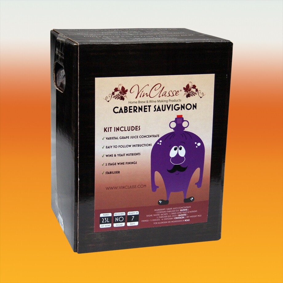 VinClasse Sauvignon 30 Bottle 7 Day Home Brew Red Wine