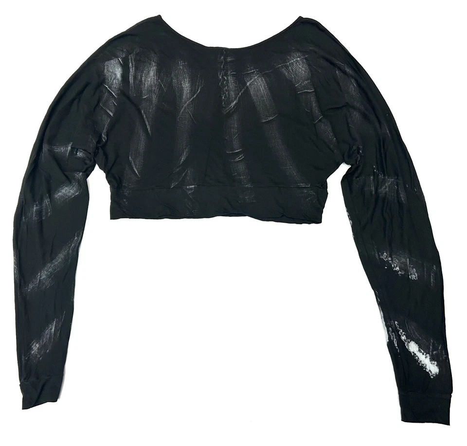 Top de vanguardia de manga larga negro de K&M talla 36 Foto 2 de 4