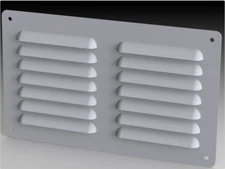 Saginaw Control & Engineering SCE-AVK84 Louver Vent Kit Height 5.8" Width 9.5"