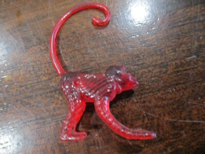 RED MONKEY BAR GLASS IDENTIFIER HAND THE MONKEY ON THE GLASS TO TELL ITS YOURS