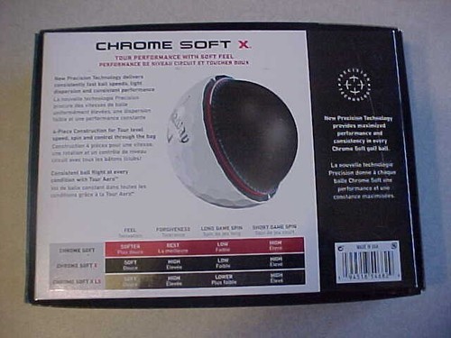 NEW 6 DOZEN (72 GOLF BALLS) CALLAWAY CHROME SOFT X WHITE, NO EXTRA LOGO, 22 2023 - Picture 3 of 6