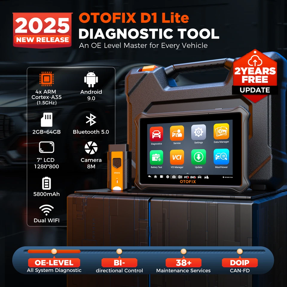 2025 OTOFIX D1 Lite Car Bidirectional Scanner Auto Full System Diagnostic Tool - Image 2 of 4