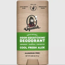 Dr. Squatch Cool Fresh Aloe Deodorant - Natural, Aluminum-Free Deodorant for Men