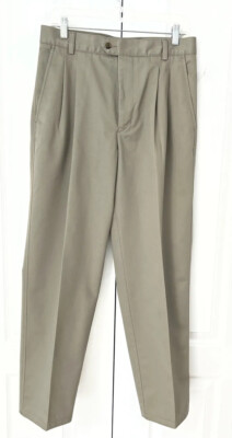 NEW Nordstrom 31x30 Khaki Smartcare Classics Wrinkle Free Dress Chino Pants i1