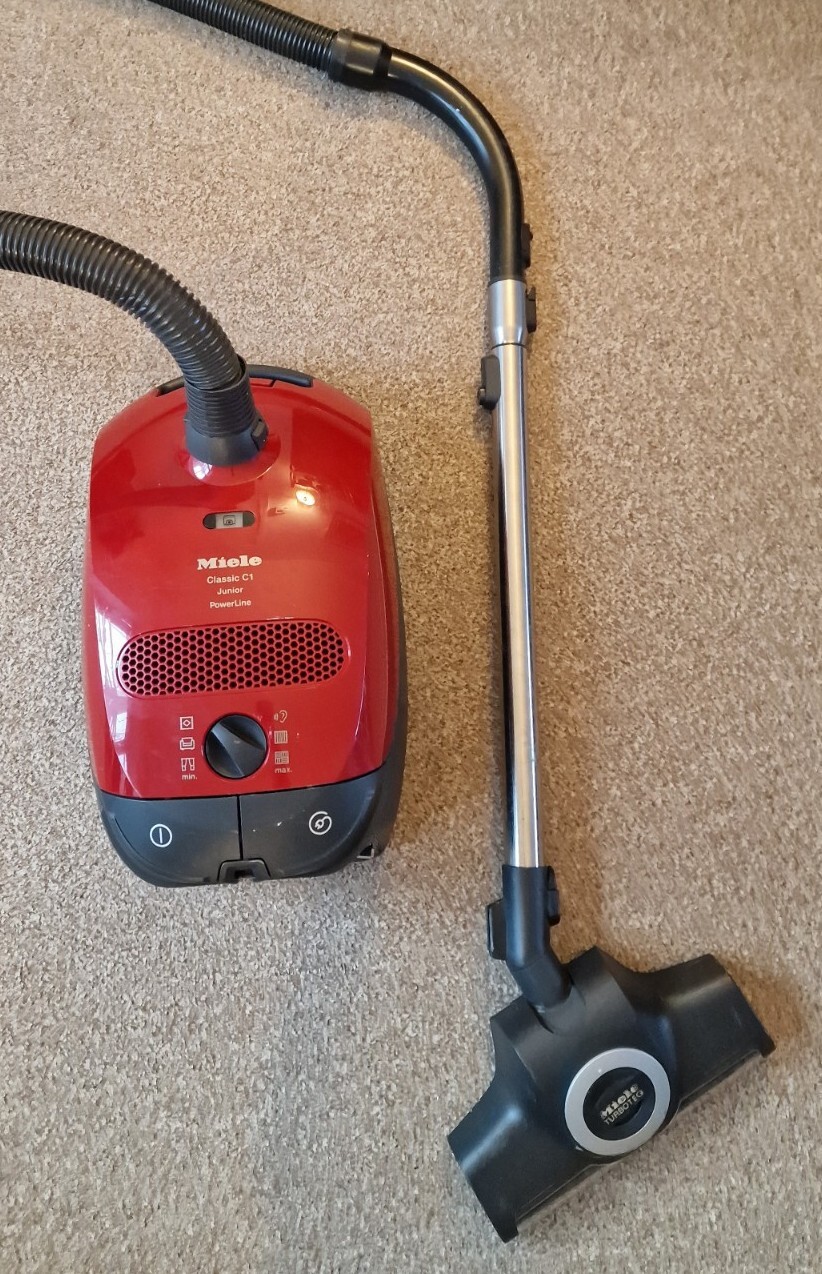 Miele Classic C1 Junior PowerLine Red Cylinder Vacuum Cleaner. /100/ Arrie Nel Pharmacy Group