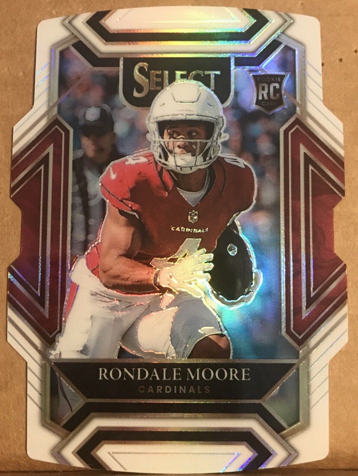 Rondale Moore 2021 Select Club Level White Die Cut Prizm RC #258 Cardinals 87/99
