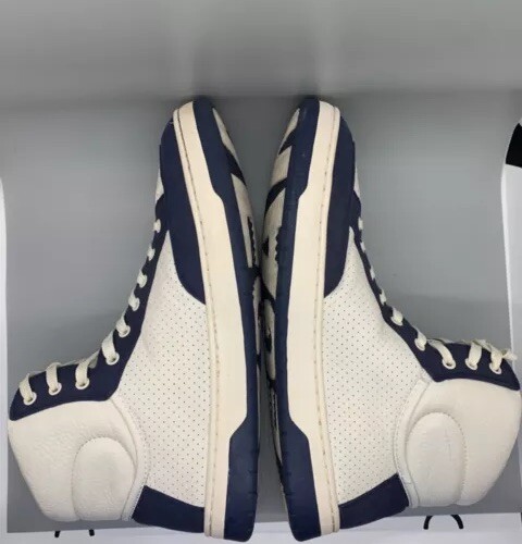 Superdry Vegan Herren Basket Lux Vegan Leder Sneaker Blau, Weiß, Navy Größe 10 - Bild 5 von 13