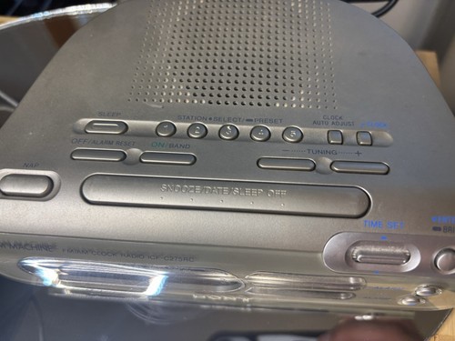 Sony ICF-C275RC Auto Setting AM FM Dual Alarm Clock Tested Works - Picture 8 of 13