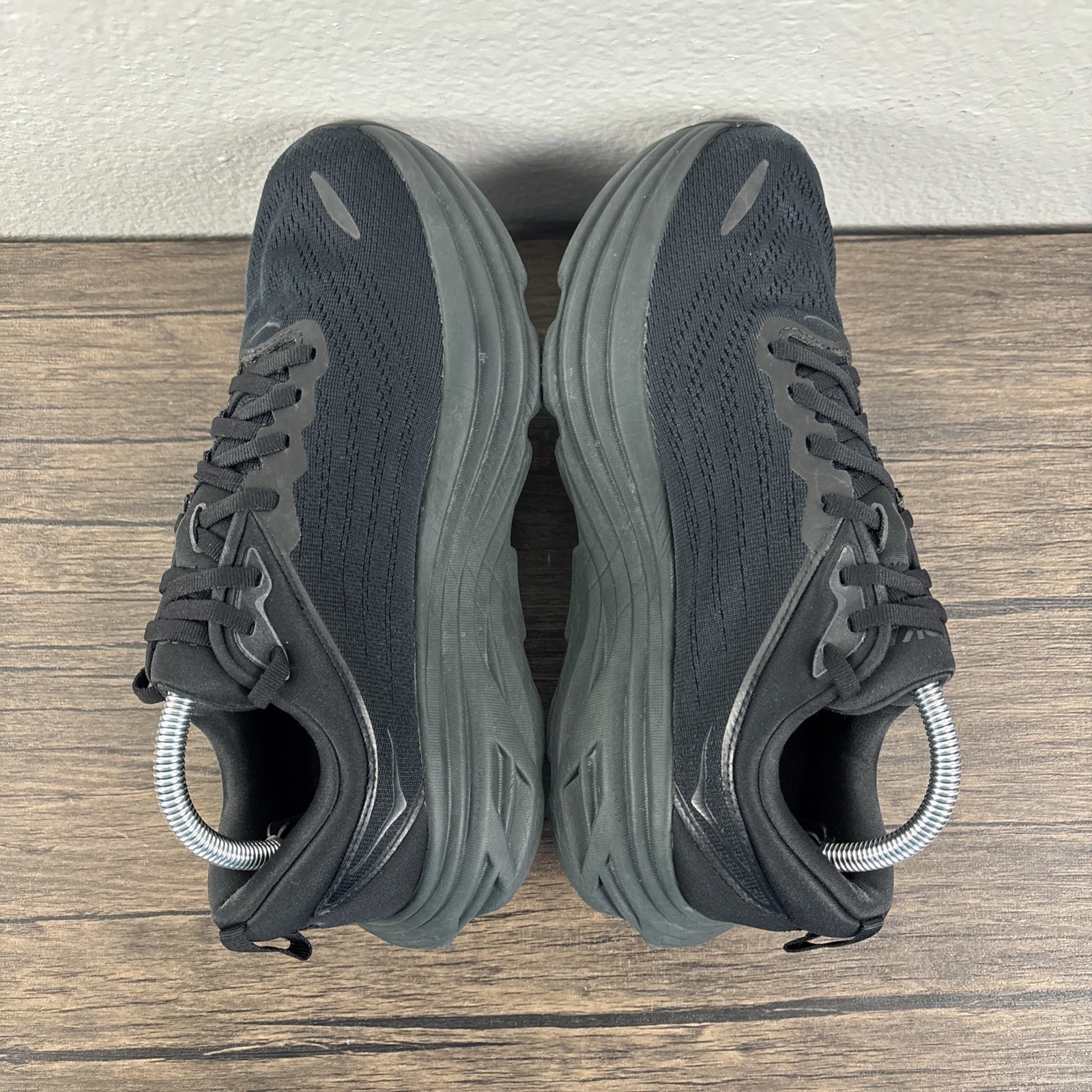 Hoka One One Bondi 8 Triple Black Running Shoes Women’s Size 10D Wide Sneakers thumbnail 15