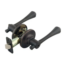 702431 Ironwood Privacy Bed and Bath Door Lever Brushed Bronze