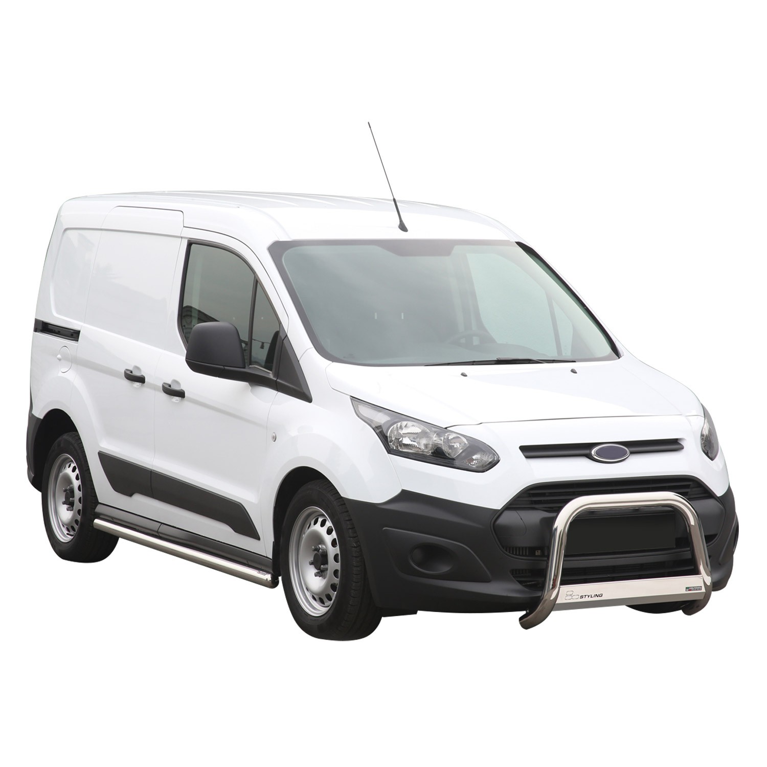 Pare-buffle Ford Transit Connect 2013-2018 acier gris tube protection