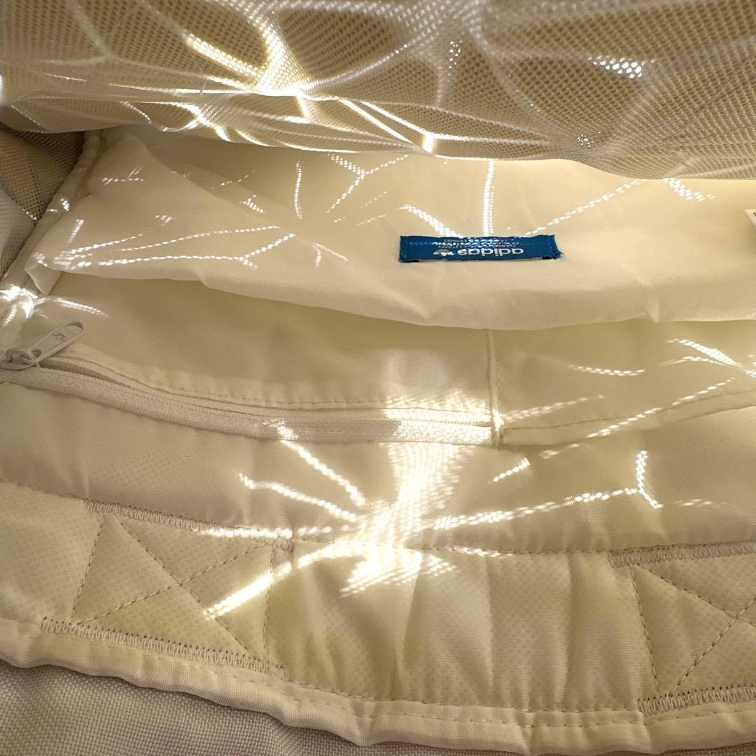 adidas White Geometric Pattern Backpack - image 7