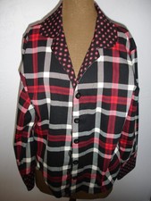 NWOT SZ.SM.VERA BRADLEY PLAID COTTON 2 PC.PAJAMA SET,