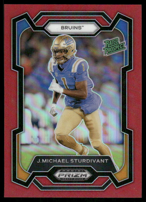 2024 Panini Prizm Draft Picks #195 J. Michael Sturdivant Red #/299