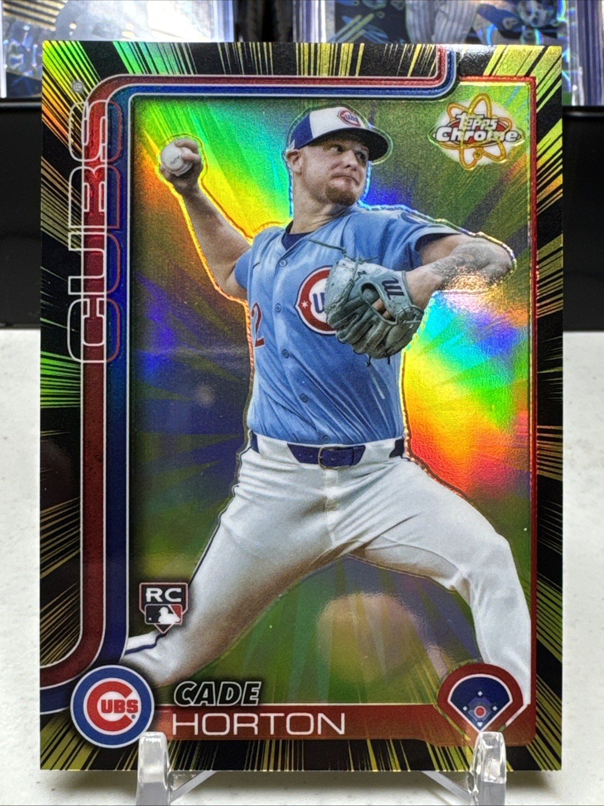 2025 Topps Chrome Update Radiating Rookies- Cade Horton #RR-38 (RC)
