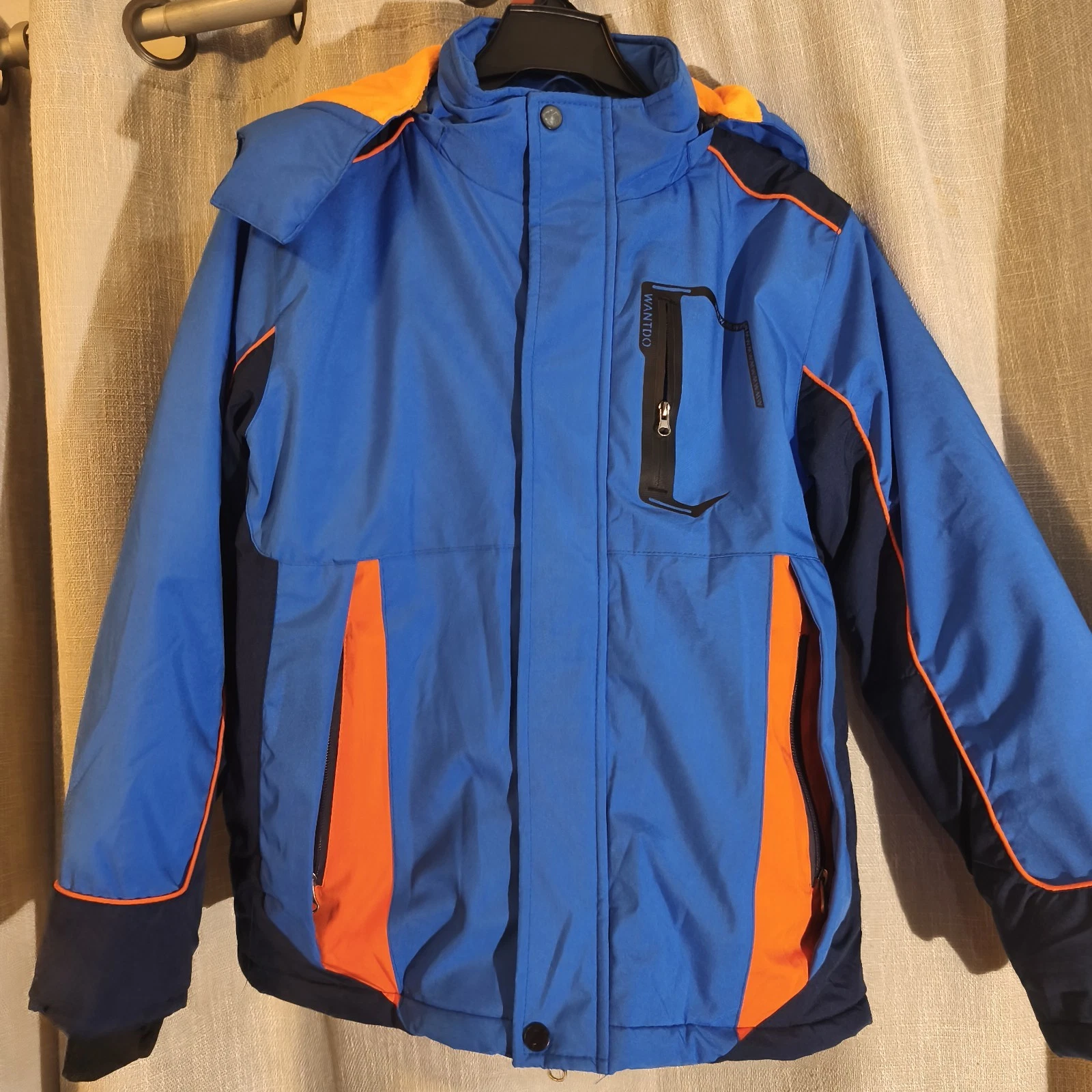 Wantdo Boys Waterproof Rain Coat Warm Winter Jacket Coat Snowboard Jacket Fleece