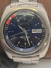 Vintage Seiko Bell-Matic 38mm Blue Day Date Dial Mens Watch 4006-6031