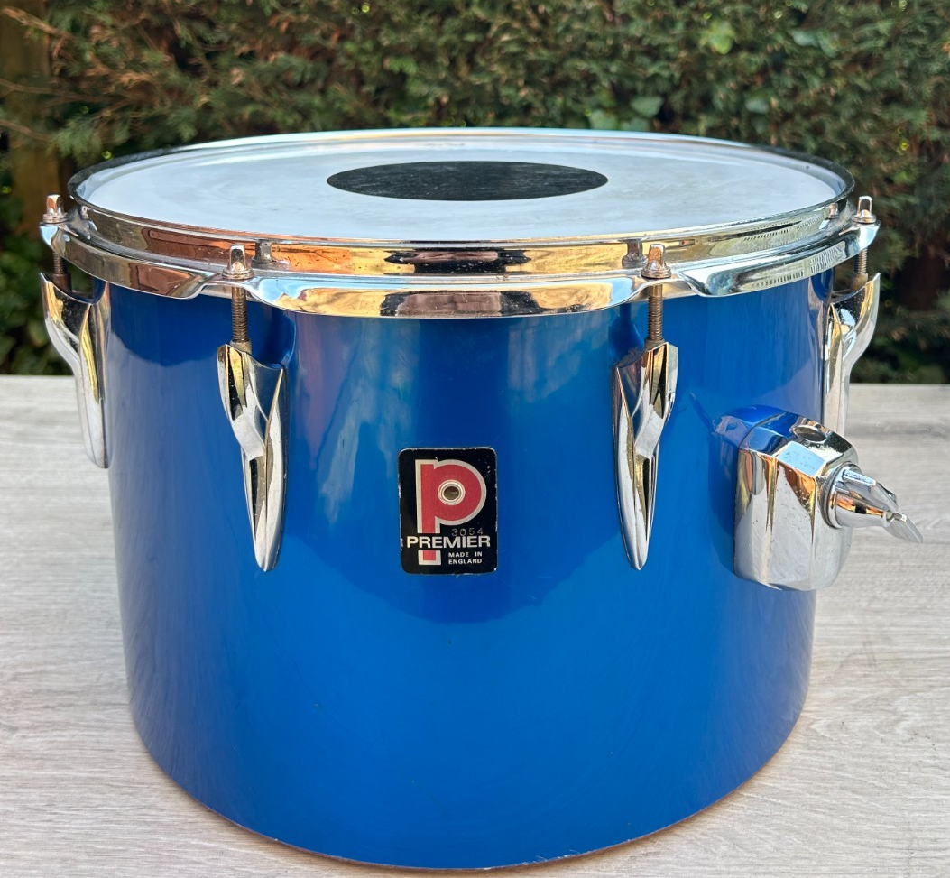 Vintage Premier Elite 14''x10" Concert tom 8-lugs Mahog shell Polychromatic Blue photo 1