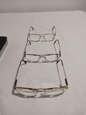 Vintage Safilo Elasta Eyeglasses 2 Goldtone 1 Gunmetal Frame Italy 145 3069