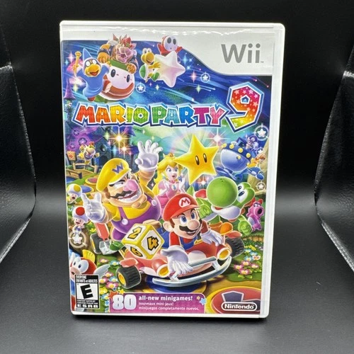 Mario Party 9 (Nintendo Wii, 2012) Complete with Manual Tested/Works