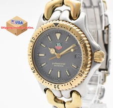 [Exc+5] Tag Heuer S/el S95.213K Date Quartz Mens Watches in Case From JAPAN