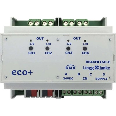 Lingg&Janke - Bussystem-Kombi I/O Gerät Binär-Ein/-Ausgang eco+ BEA4FK16H-E 4-f