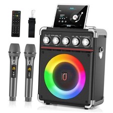 Karaoke Machine with 2 Microphones: Portable Karaoke TX05 karaoke machine