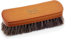 Luxury Horsehair Shoe Polish Brush   Handcrafted Beechwood Shoe Brush for Shine