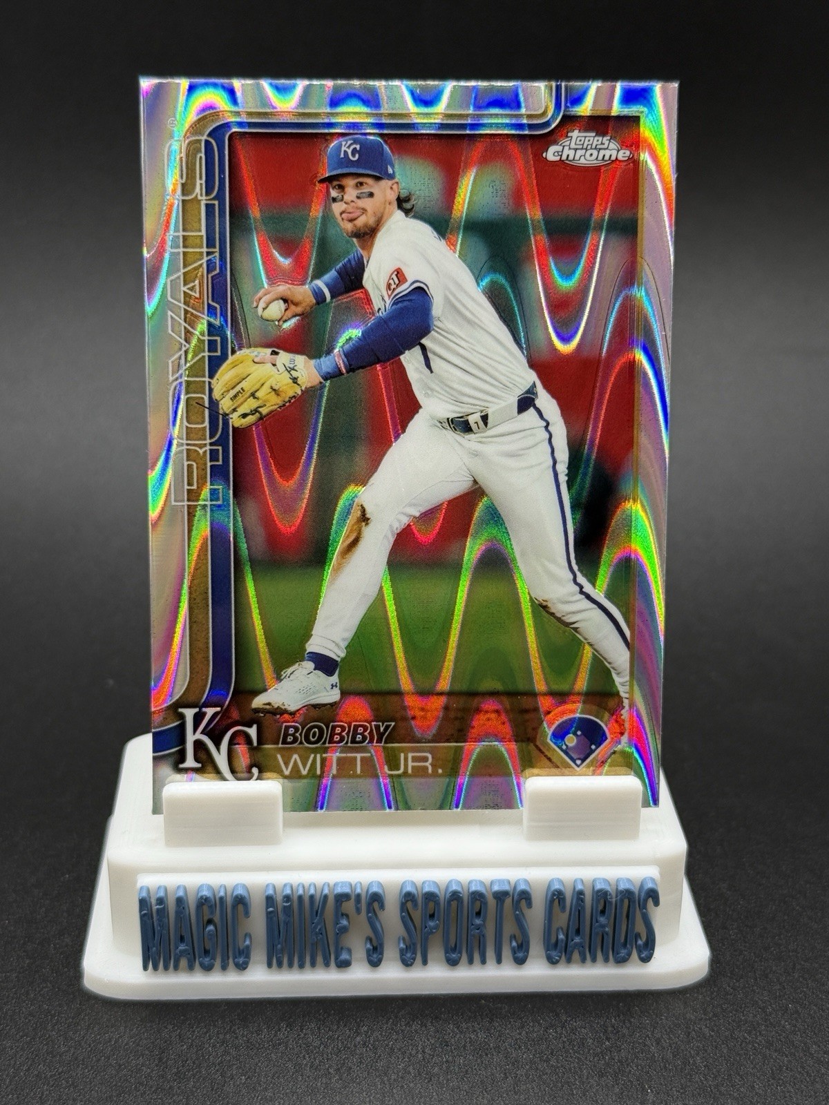 Bobby Witt Jr. 2025 Topps Chrome #93 Raywave Refractor SP Kansas City Royals