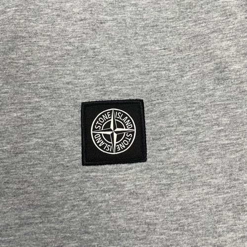 Stone Island T-Shirt Grey Compass Logo Short Sleeve Tee Top Size Large L - Picture 2 of 5