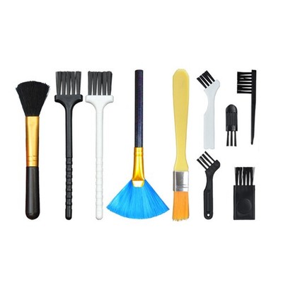10Pcs Soft Bristled Keyboard Brush for Computer Electronics Dust Removal
