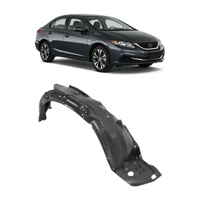 Almuloo Front Right Fender Liner Panel Compatible 2012-2015 Honda Civic 2/4