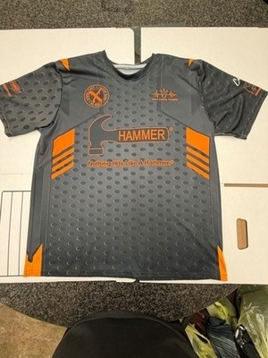 Men s 2XL Hammer Bowling Jersey Custom Black Widow Strike Hard Strike First No M