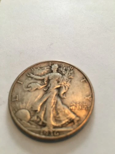 1936 d walking liberty half dollar xf