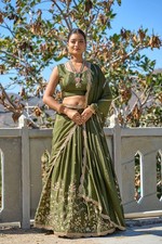 Women Manipuri Silk Lehenga Choli Bollywood Style Festive Ethnic Wear