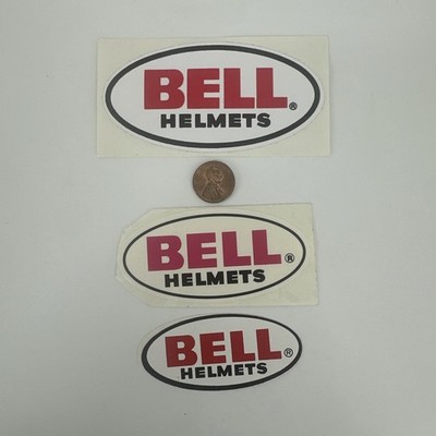 LOT OF 3 Vintage Bell Helmets Sticker Original 80s Racing Decals Set NOS
