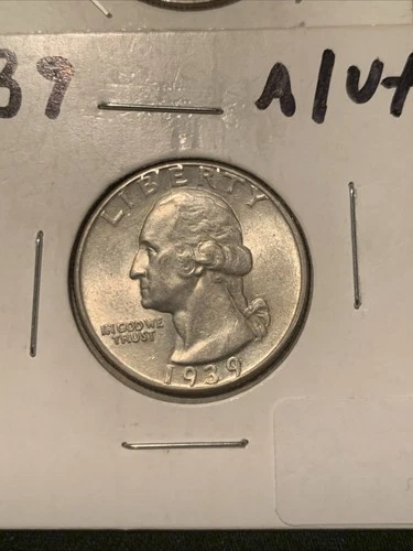 1939 Washington Silver Quarter Gem Uncirculated