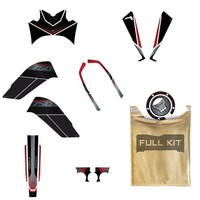 Kit Tank Full Aufkleber 3D Kompatibel Mit Honda Transalp XL750 2023-2024 Neutral