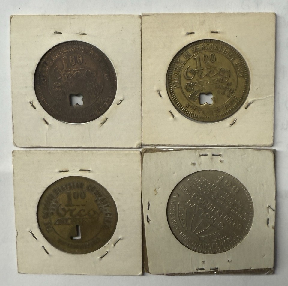 (4) Mining Tokens West Virginia Logan Mines, Lyburn Mines, Raleigh ...