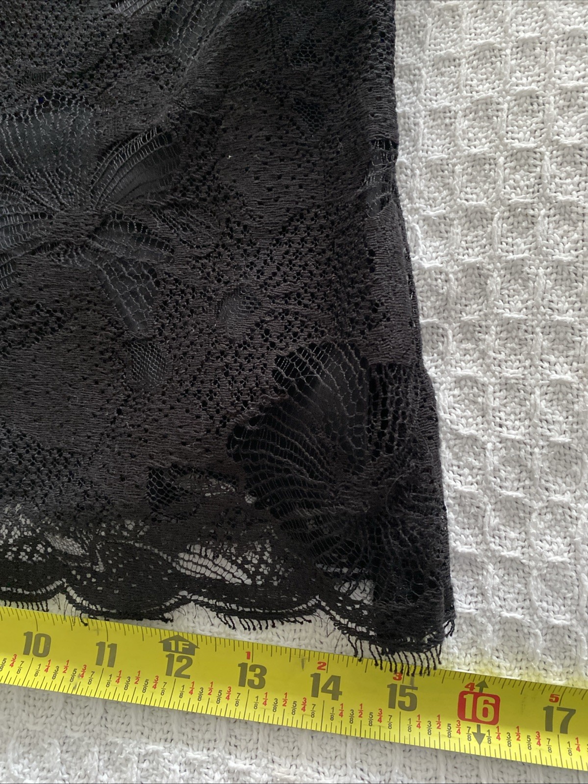 Ralph Lauren Black Floral Lace Top Size 6 Long Sleeve image 10