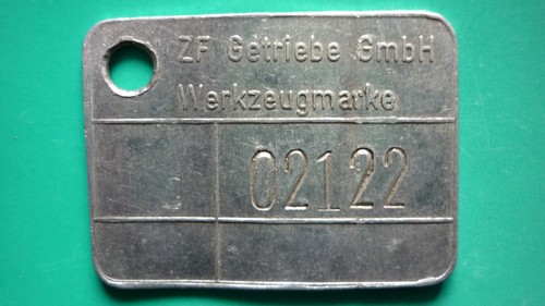 Saarbrücken/Saarland 'ZF Getriebe GmbH' schöne Werkzeugmarke 1970er Jahre
