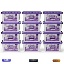 W&E Choice Moisture Absorbers Lavender Scent 12 Pack Dehumidifier