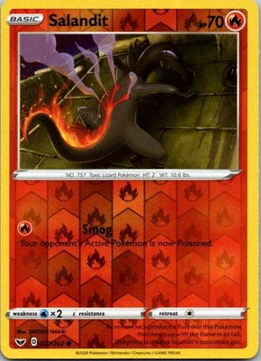 Salandit 027/202 SWSH01: Sword & Shield Base Set Pokemon TCG Common NM - Image 1 of 2