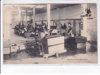 PONTARLIER: house pernod fils, a rinsing and bottling site - t
