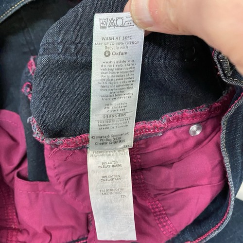 Per Una Size 10L Women’s Dark Blue Denim Straight Leg Jeans Size 10 L33 - Picture 13 of 13